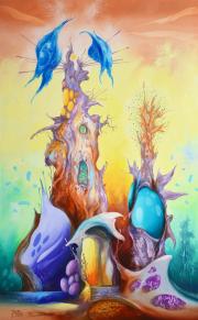 Smaragd-hegyi ház 9., olaj, vászon, 50x80 cm