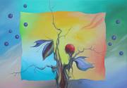 Crystal cranberry 3, 2012, oil on canvas, 100 x 70 cm