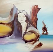 Enchanted island 1, 2001, oil on board, 50 x 50 cm