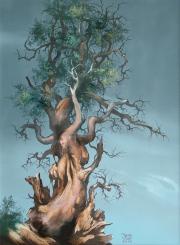 Dragontree 1, 2005, oil on board, 30 x 40 cm