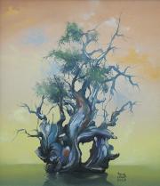Titans' trees 1, 2005, oil on board, 35 x 40 cm