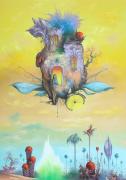 Land of crystalflowers (travellers 2), 2011, oil on canvas, 60 x 100 cm