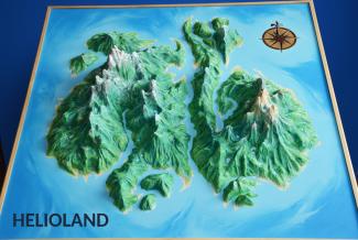 Helioland 3D map (2021, 80x80 cm)